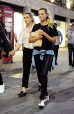 MARGOT ROBBIE, CARA DELEVINGNE and AMBER HEARD Night Out in London 08/19/2016