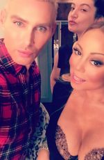 MARIAH CAREY at the Backstage of Her Show 08/28/2016
