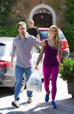 MICHELLE HUNZIKER Out at Garda Lake in Gargano 08/17/2016