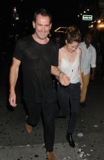 MICHELLE MONAGHAN and Her Husband Peter White Leaves Up & Down in New York 08/28/2016