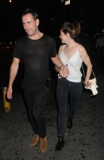 MICHELLE MONAGHAN and Her Husband Peter White Leaves Up & Down in New York 08/28/2016