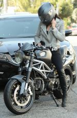 MICHELLE RODRIGUEZ Riding a Bike Out in Venice 08/28/2016