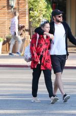 MILEY CYRUS and Liam Hemsworth at Bui Sushi in Malibu 08/19/2016