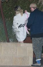 MILEY CYRUS and LIAM HEMSWORTH Night Out in Los Angeles 08/27/2016