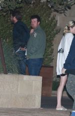 MILEY CYRUS and LIAM HEMSWORTH Night Out in Los Angeles 08/27/2016