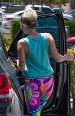 MILEY CYRUS and Liam Hemsworth Out in Calabasas 08/26/2016
