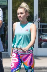 MILEY CYRUS and Liam Hemsworth Out in Calabasas 08/26/2016