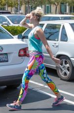MILEY CYRUS and Liam Hemsworth Out in Calabasas 08/26/2016