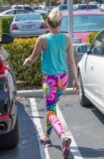 MILEY CYRUS and Liam Hemsworth Out in Calabasas 08/26/2016