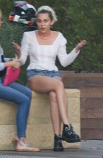 MILEY CYRUS Out and About in Soho 08/28/2016
