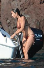 NATALIE IMBRUGLIA in Bikini on a Boat in Sicily 07/08/2016