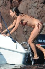 NATALIE IMBRUGLIA in Bikini on a Boat in Sicily 07/08/2016