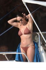 NATALIE IMBRUGLIA in Bikini on a Boat in Sicily 07/08/2016