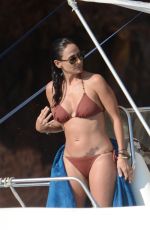 NATALIE IMBRUGLIA in Bikini on a Boat in Sicily 07/08/2016