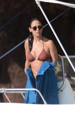 NATALIE IMBRUGLIA in Bikini on a Boat in Sicily 07/08/2016