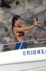NATALIE IMBRUGLIA in Bikini on a Boat in Sicily 07/08/2016