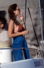 NATALIE IMBRUGLIA in Bikini on a Boat in Sicily 07/08/2016