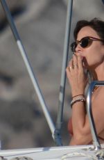 NATALIE IMBRUGLIA in Bikini on a Boat in Sicily 07/08/2016