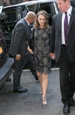 NATALIE PORTMAN Arrives at a Studio in New York 08/18/2016