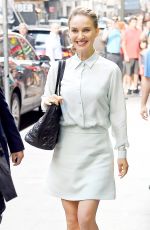 NATALIE PORTMAN Leaves Good Morning America in New York 08/15/2016