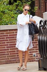 NATALIE PORTMAN Leaves Her Hotel in New York 08/16/2016