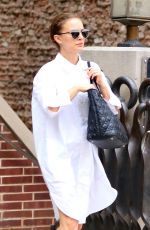 NATALIE PORTMAN Leaves Her Hotel in New York 08/16/2016