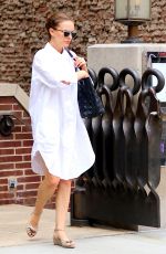 NATALIE PORTMAN Leaves Her Hotel in New York 08/16/2016
