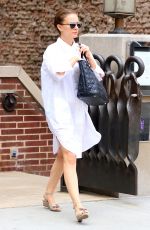 NATALIE PORTMAN Leaves Her Hotel in New York 08/16/2016