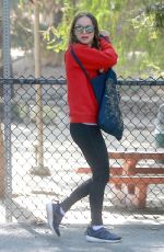 NATALIE PORTMAN Out at a Park in Los Feliz 08/02/2016