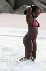 NATURI NAUGHTON in Bikini at a Beach in Barbados 07/29/2016