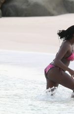 NATURI NAUGHTON in Bikini at a Beach in Barbados 07/29/2016