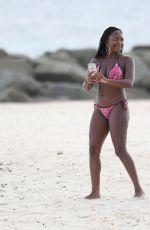 NATURI NAUGHTON in Bikini at a Beach in Barbados 07/29/2016