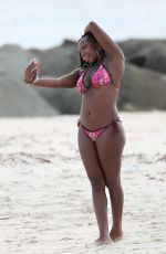 NATURI NAUGHTON in Bikini at a Beach in Barbados 07/29/2016