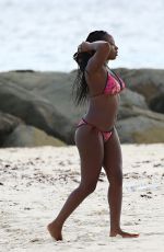 NATURI NAUGHTON in Bikini at a Beach in Barbados 07/29/2016