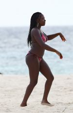 NATURI NAUGHTON in Bikini at a Beach in Barbados 07/29/2016