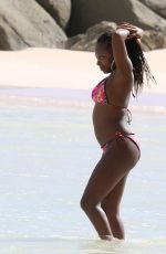 NATURI NAUGHTON in Bikini at a Beach in Barbados 07/29/2016