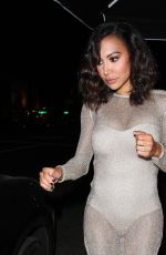 NAYA RIVERA Night Out in West Hollywood 08/19/2016