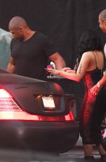 NICKI MINAJ on the Set of a Music Video on Sunset Blvd in in Los Angeles 08/25/2016