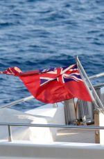 NICOLE SCHERZINGER in Bikini on a Yacht in Mykonos 08/02/2016