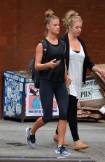 NINA AGDAL Heading to a Gym in New York 08/10/2016