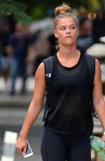 NINA AGDAL Heading to a Gym in New York 08/10/2016