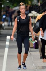 NINA AGDAL Heading to a Gym in New York 08/10/2016