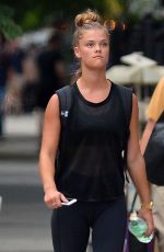 NINA AGDAL Heading to a Gym in New York 08/10/2016