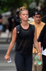 NINA AGDAL Heading to a Gym in New York 08/10/2016