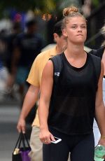 NINA AGDAL Heading to a Gym in New York 08/10/2016