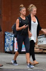 NINA AGDAL Heading to a Gym in New York 08/10/2016