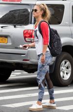 NINA AGDAL Heading to a Gym in New York 08/21/2016