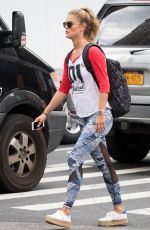 NINA AGDAL Heading to a Gym in New York 08/21/2016