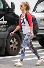 NINA AGDAL Heading to a Gym in New York 08/21/2016