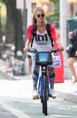 NINA AGDAL Heading to a Gym in New York 08/21/2016